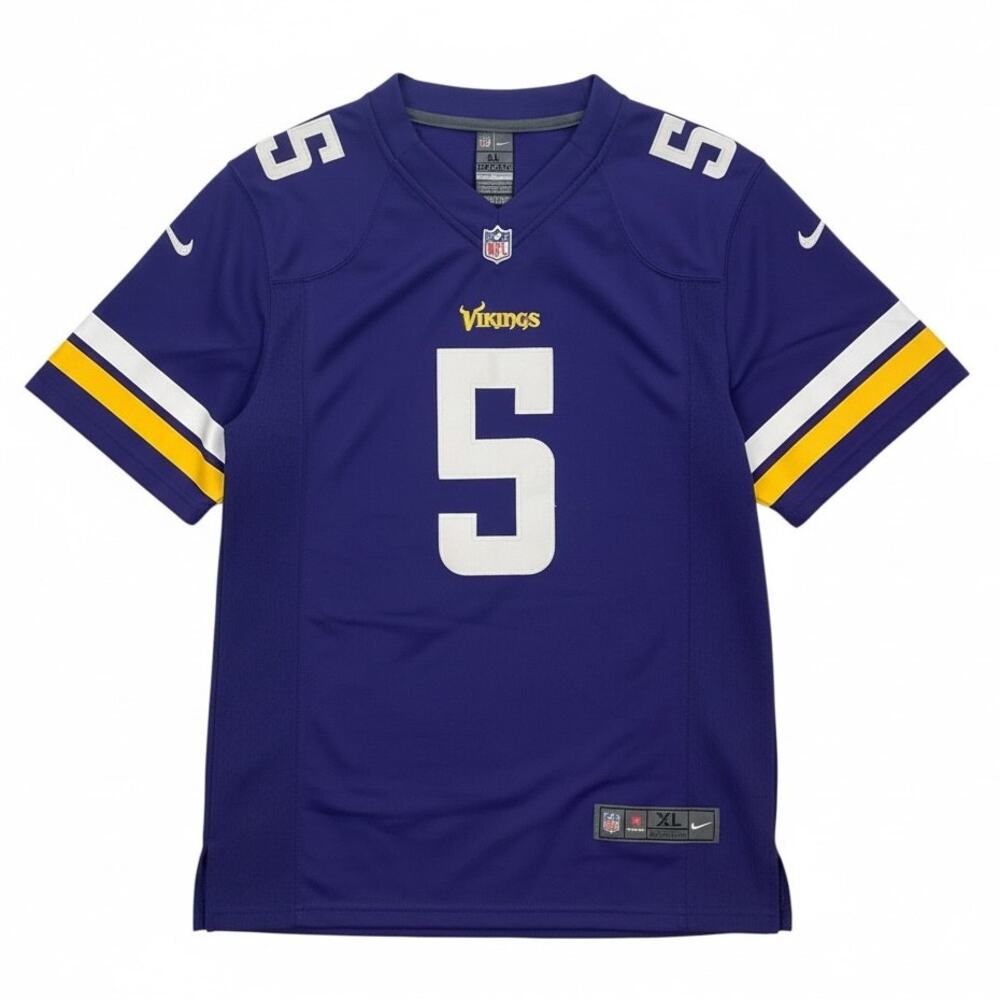 NIKE Women's NFL MINNESOTA VIKINGS "Bridgewater #5" Jersey PURPLE Size XL